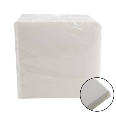 Servilleta Punta Punta 40x40 2 c. Blanca Caja 1.500 uds
