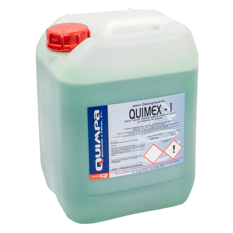 Jabon Líquido Desengrasante QUIMEX-1 E-10 L.