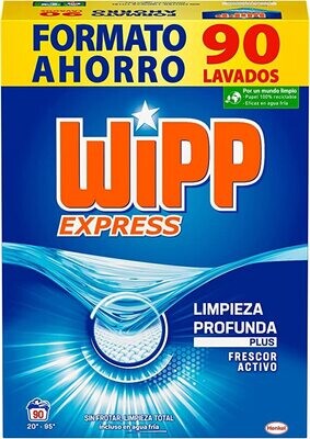 WIP EXPRESS DETERGENTE POLVO ACTIVO 80 LAVADOS.