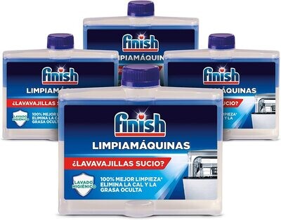 Limpia Lavavajillas FINISH PACK 4 X 250 ML.