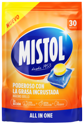 PASTILLAS LAVAVAJILLAS MISTOL PACK 30 UD