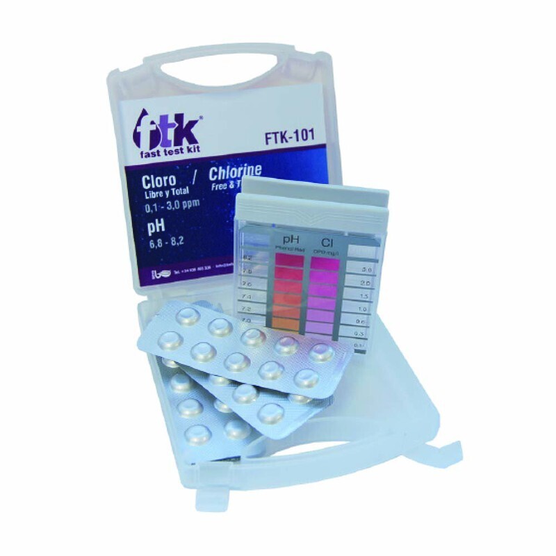 Kit Medición DPD FAST TEST (Comprobador PH Cloro). PACK 20 UDS.