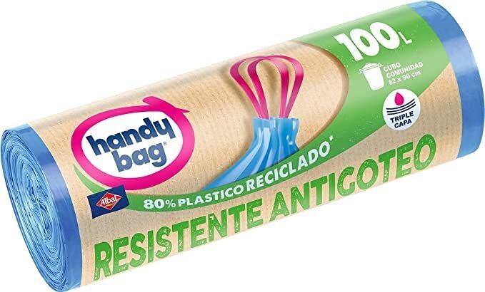 BOLSA 100 L HANDY-BAG AZUL PAQ 15 UDS