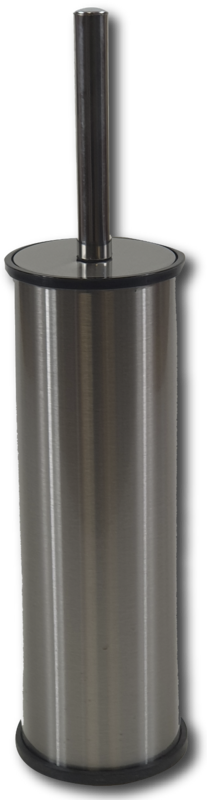 ESCOBILLERO WC INOX SATINADO COMPLETO.