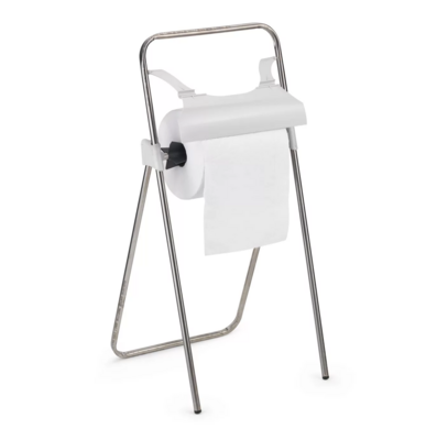 Dispensador de Bobina Industrial PIE INOX PLEGABLE.