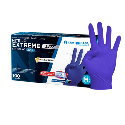 Guante Nitrilo Azul Extreme Lite. Pack 100 uds.