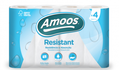 Rollo de Cocina AMOOS RESISTANT. Pack 48 rollos.