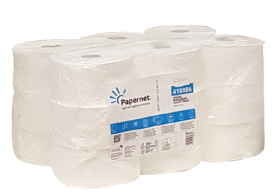 Papel Higiénico INDUSTRIAL BASIC NET 100 Pack 18 Rollos. Ø 45 mm.