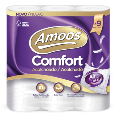 Higiénico Domestico ACOLCHADO 18 3C. Pack 90 rollos.