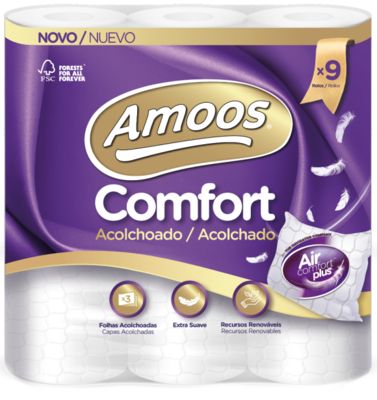 Higiénico Domestico ACOLCHADO 18 3C. Pack 90 rollos.