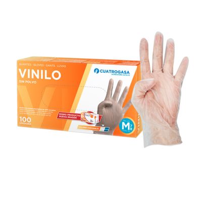 Guante Vinilo Protec S/P. Pack 100 uds.