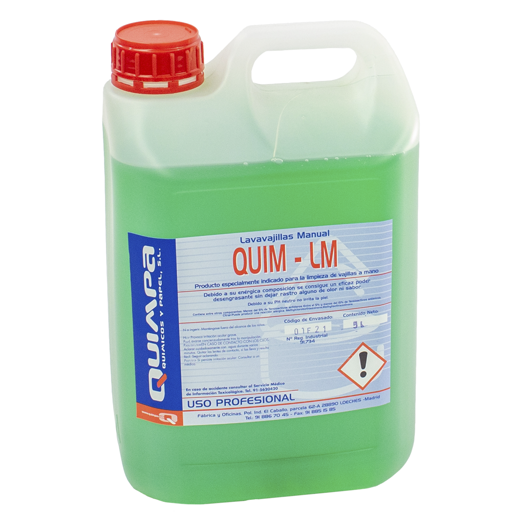 Lavavajillas Manual QUIM-LM E- 5 L. Lavavajillas Manual QUIM-LM E- 5 L.