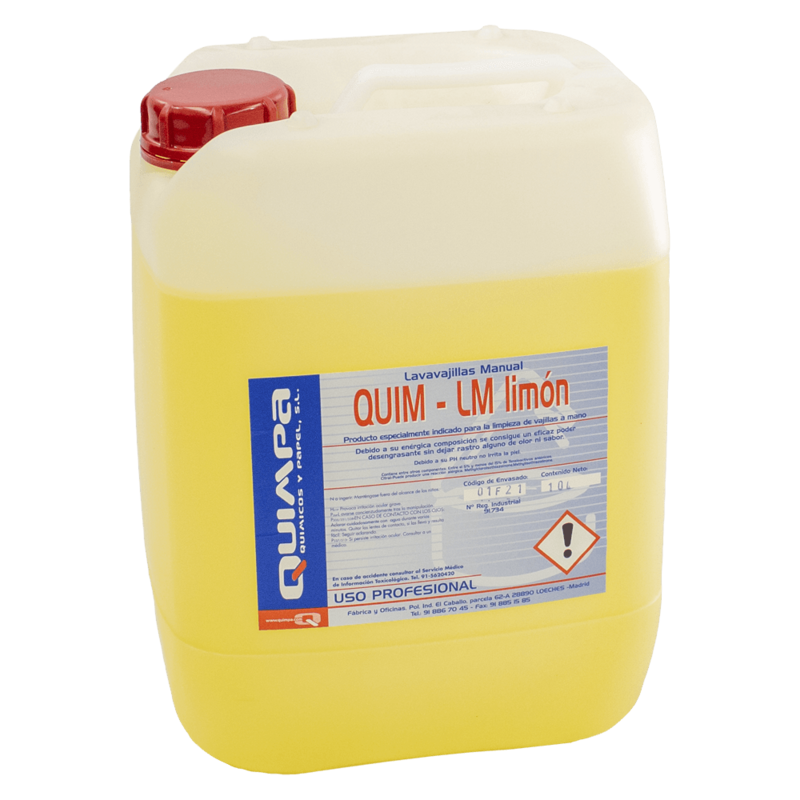 Lavavajillas Manual QUIM-LM LIMON E- 10 L.
