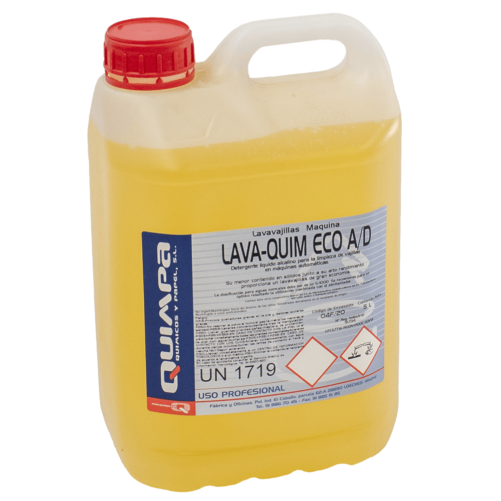 Lavavajillas Maquina LAVA-QUIM ECO (Aguas Duras) E-5 L.