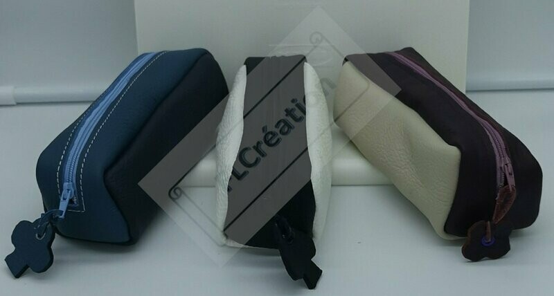 Trousse tube bicolore