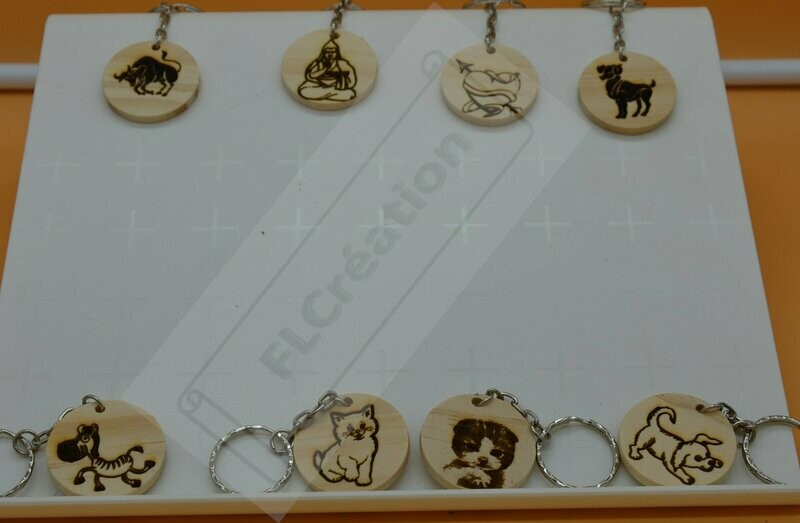 Porte-clefs bois