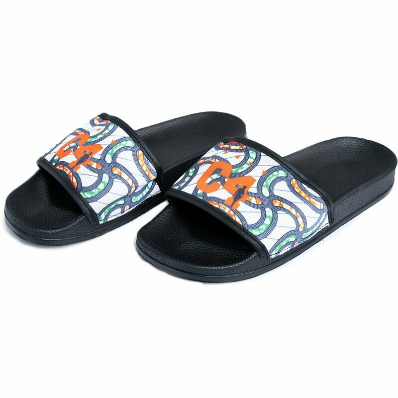 Sandales Babouches Motifs Pagne Wax Mode Piscine Plage été