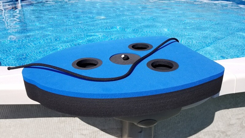 Custom Embossed Cocktail Kickboard, Black-Blue