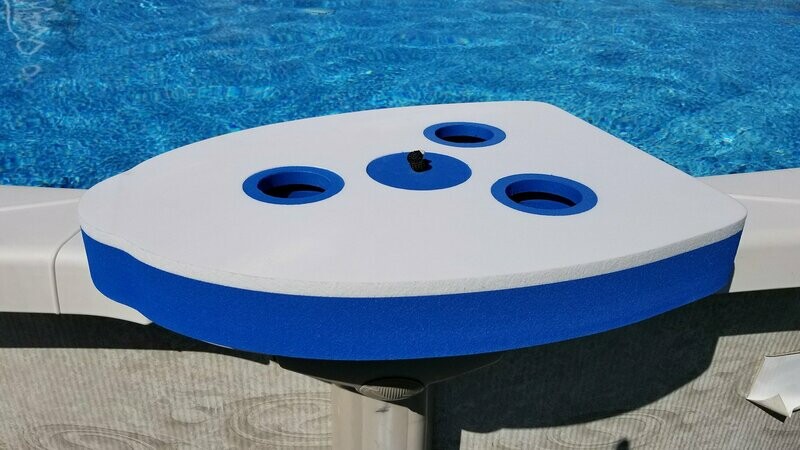 Custom Embossed Cocktail Kickboard, Blue-White