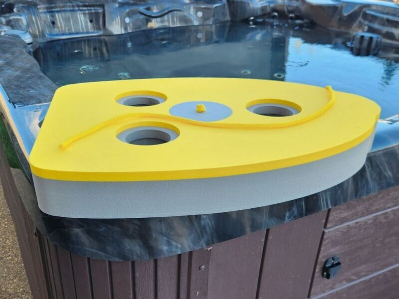 Cocktail Kickboard, Gray-Yellow