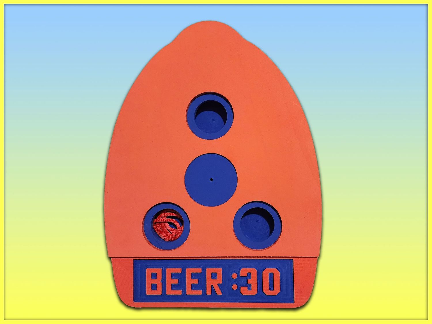 Embossed "BEER:30" Cocktail Kickboard