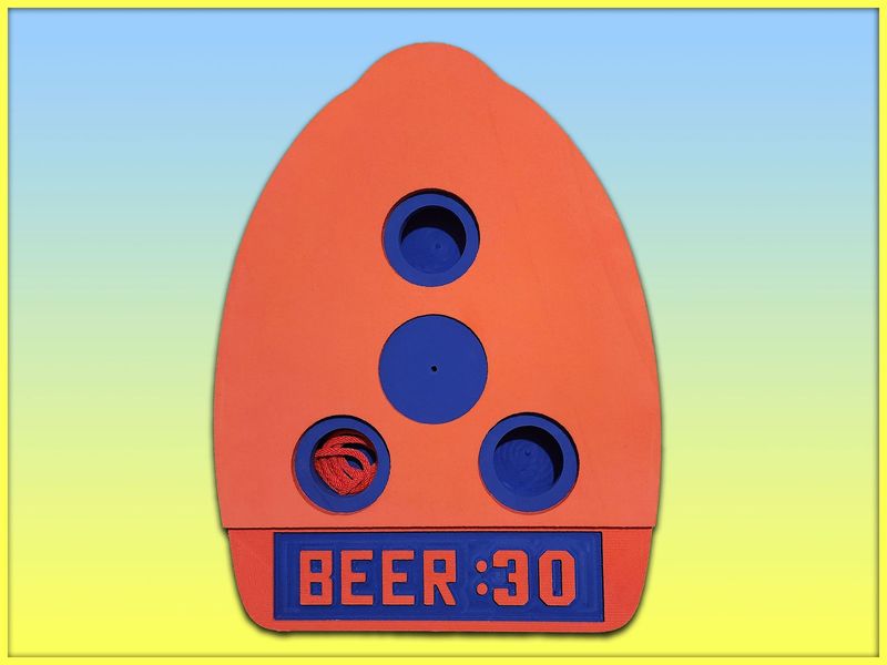 Embossed "BEER:30" Cocktail Kickboard