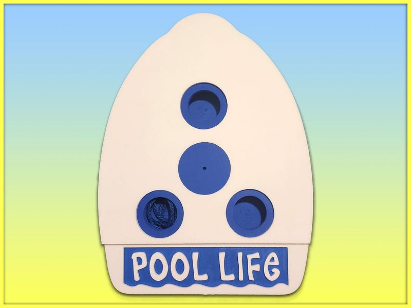 Embossed "POOL LIFE" Cocktail Kickboard