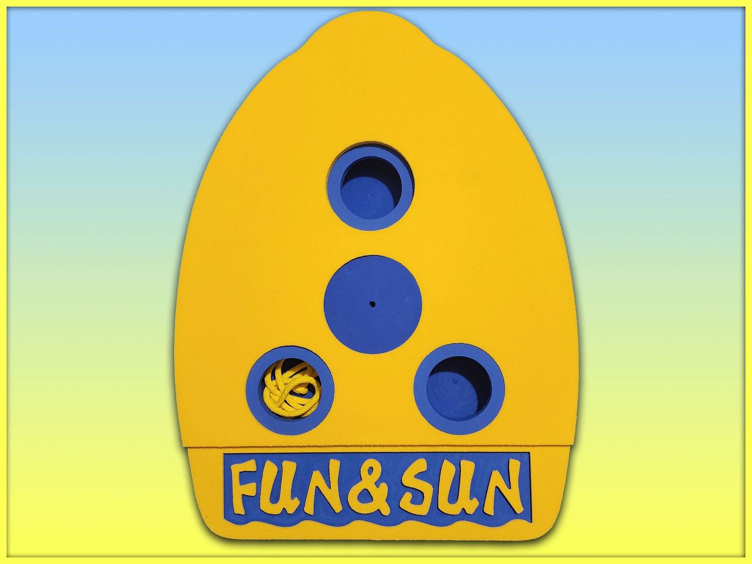 Embossed "FUN & SUN" Cocktail Kickboard