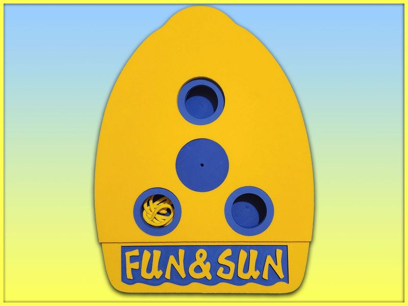 Embossed "FUN & SUN" Cocktail Kickboard