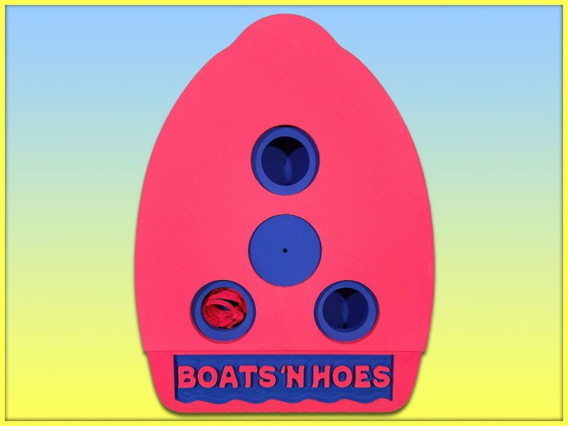 Embossed "BOATS N HOES" Cocktail Kickboard