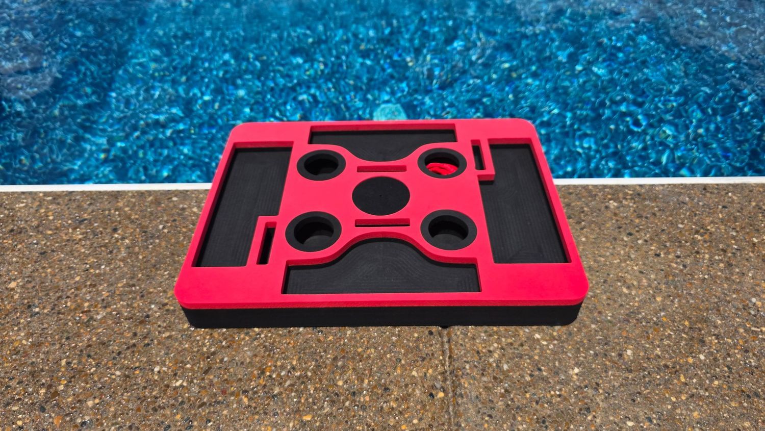 Cocktail KardTable, Black-Red