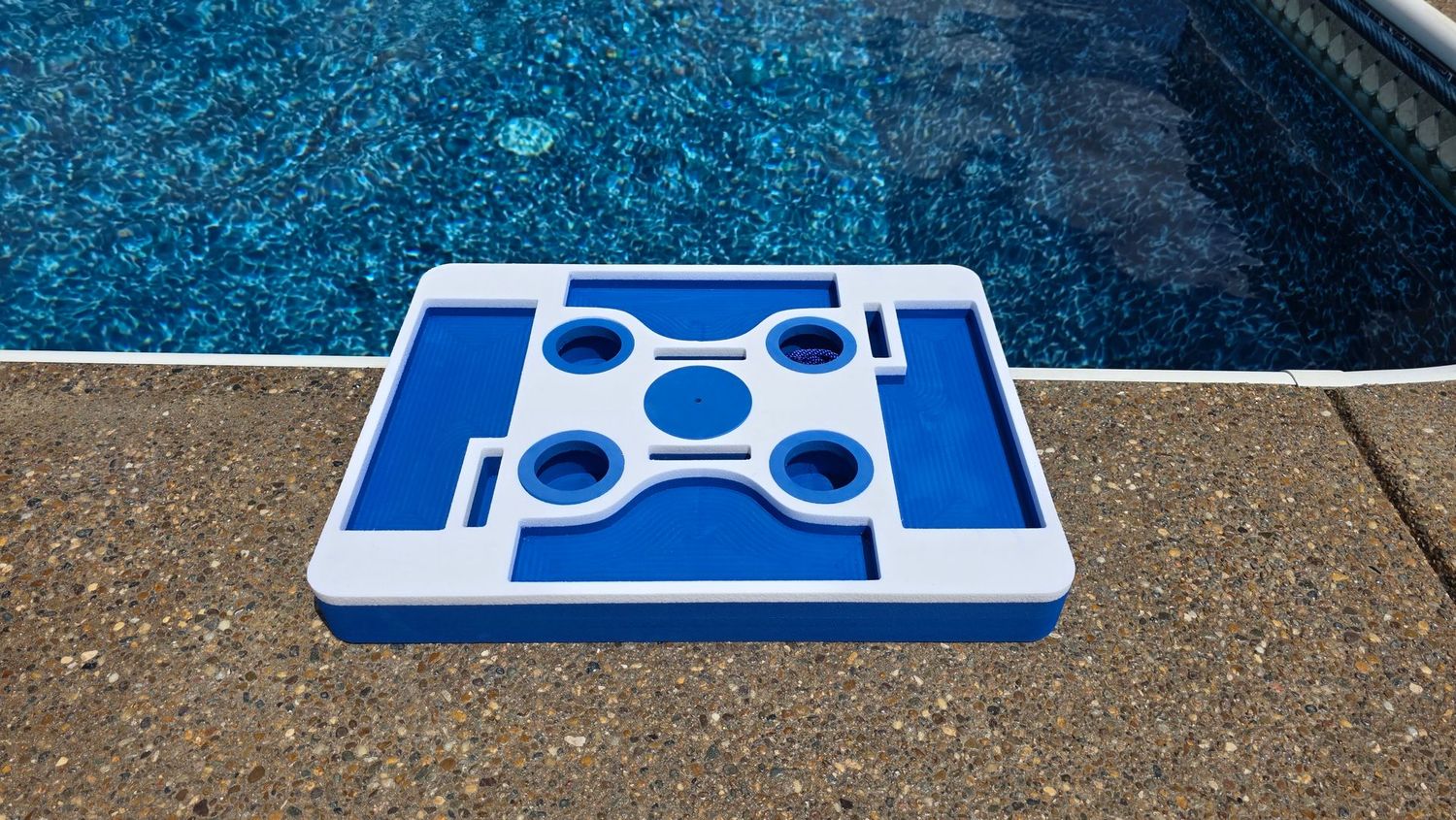 Cocktail Kardtable, Blue-White