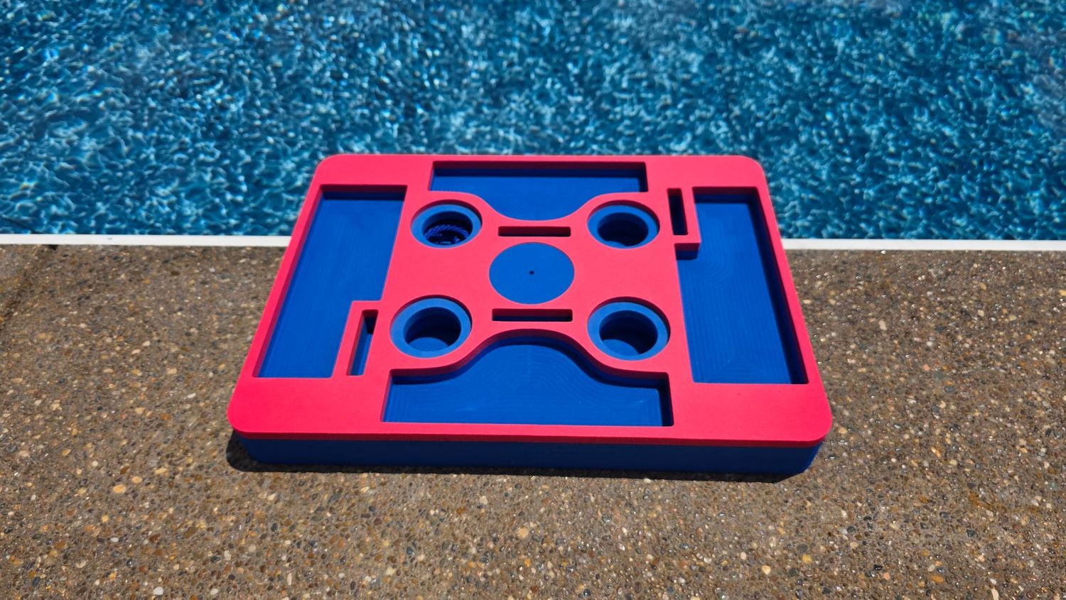 Cocktail KardTable, Blue-Red