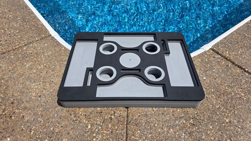 Cocktail KardTable, Gray-Black