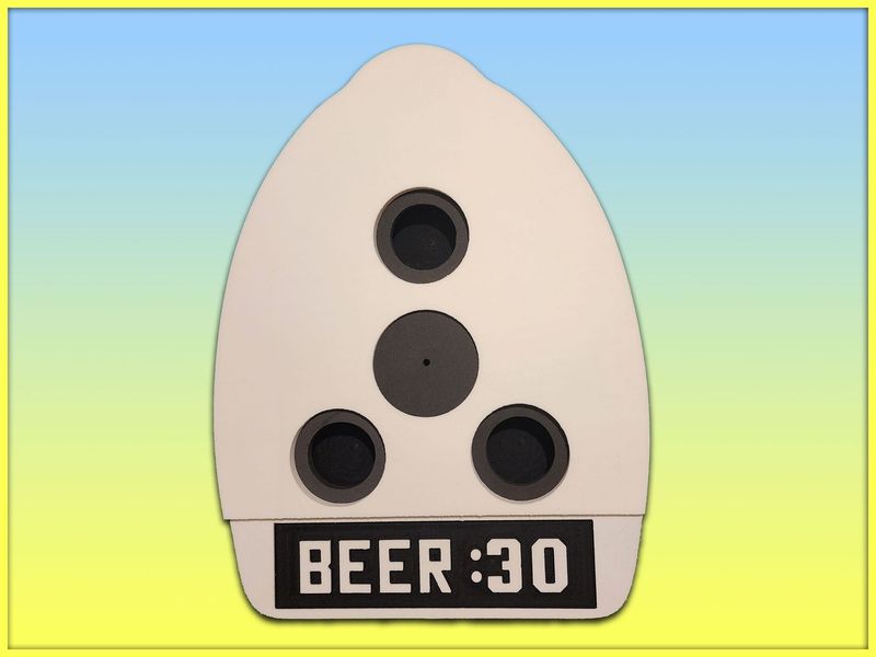 Embossed "BEER:30" Cocktail Kickboard