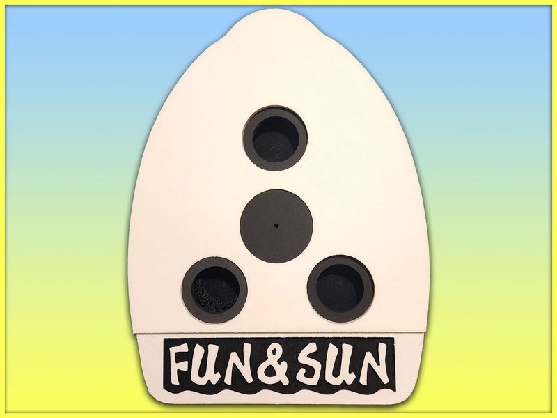 Embossed "FUN & SUN" Cocktail Kickboard