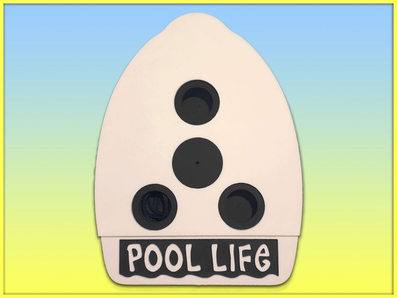 Embossed "POOL LIFE" Cocktail Kickboard