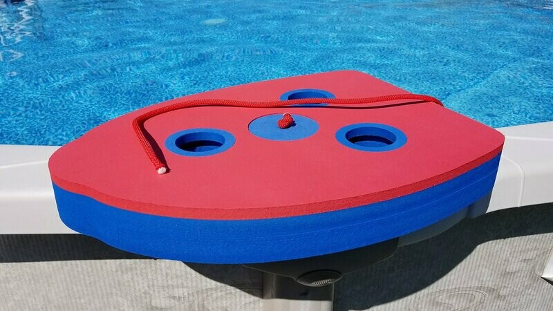 Custom Embossed Cocktail Kickboard, Blue-Red