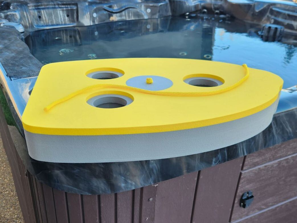 Custom Embossed Cocktail Kickboard, Gray-Yellow