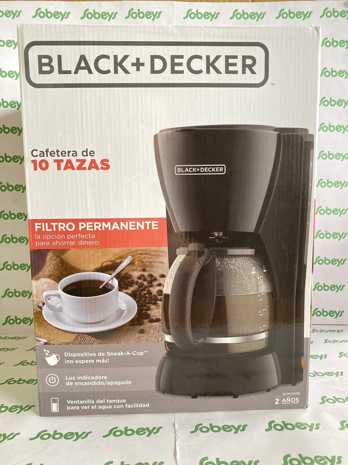 CAFETERA BLACK+DECKER FILTRO PERMANENTE