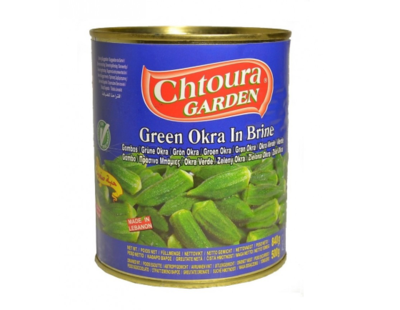 GREEN OKRA IN BRINE CHTOURA GARDEN 840g