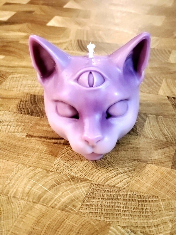Mystic cat candle