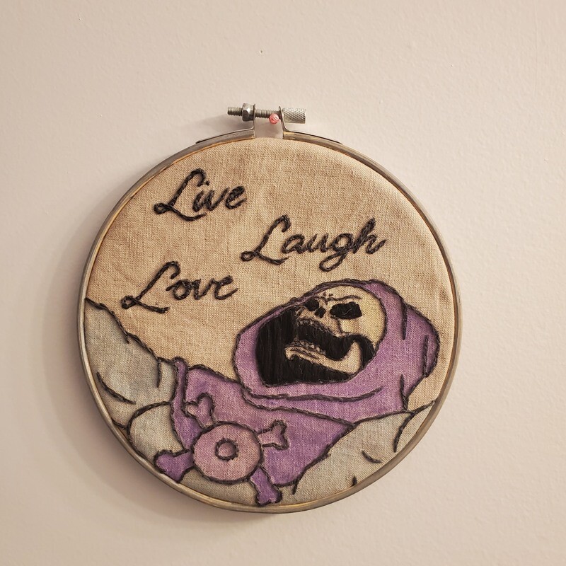 &#39;Live, Laugh, Love&#39; embroidery