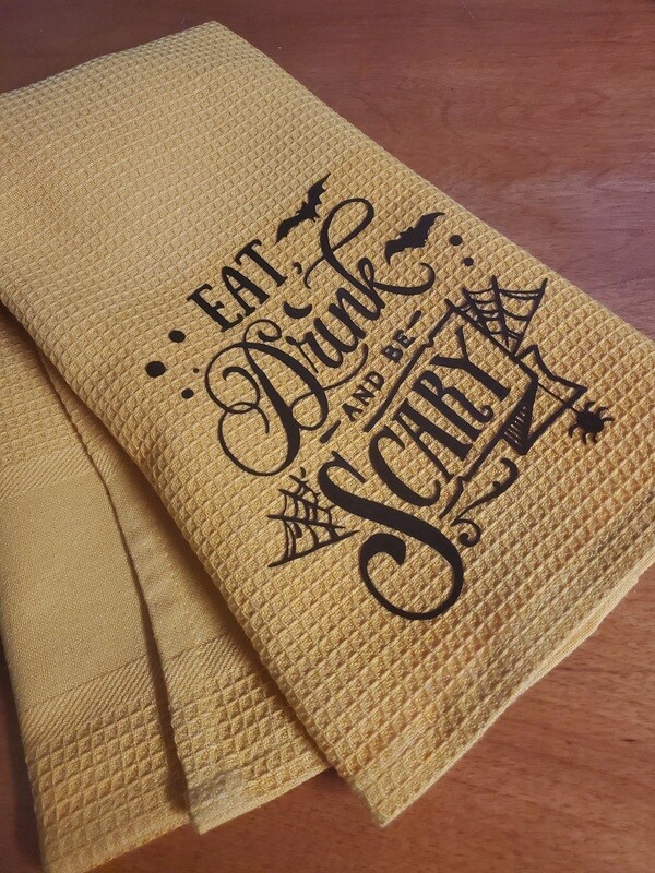Be scary tea towel