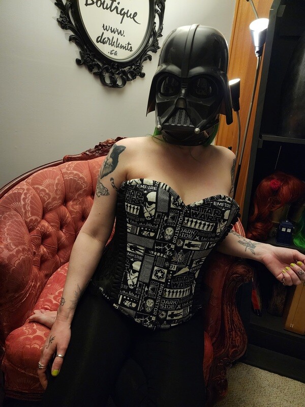 Star wars print sweetheart overbust