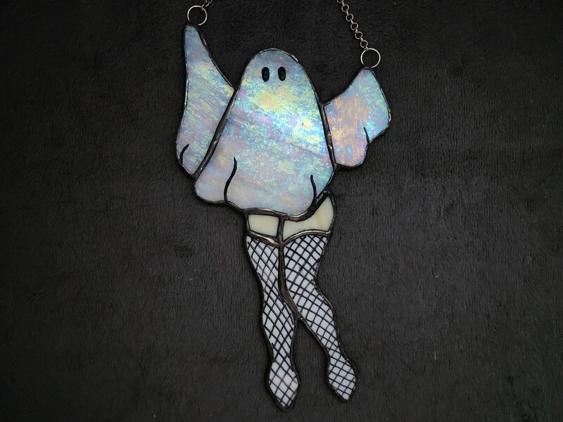Ghost cutie freak in the sheets suncatcher