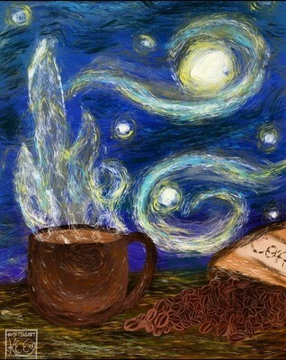 Caffeinated Dreams (Vinyl Sticker)