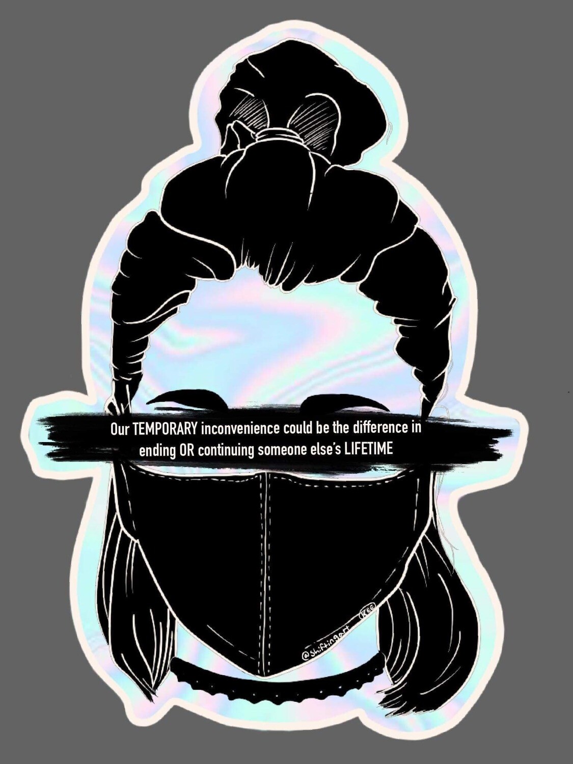 Masked Kindness (Holo Sticker)