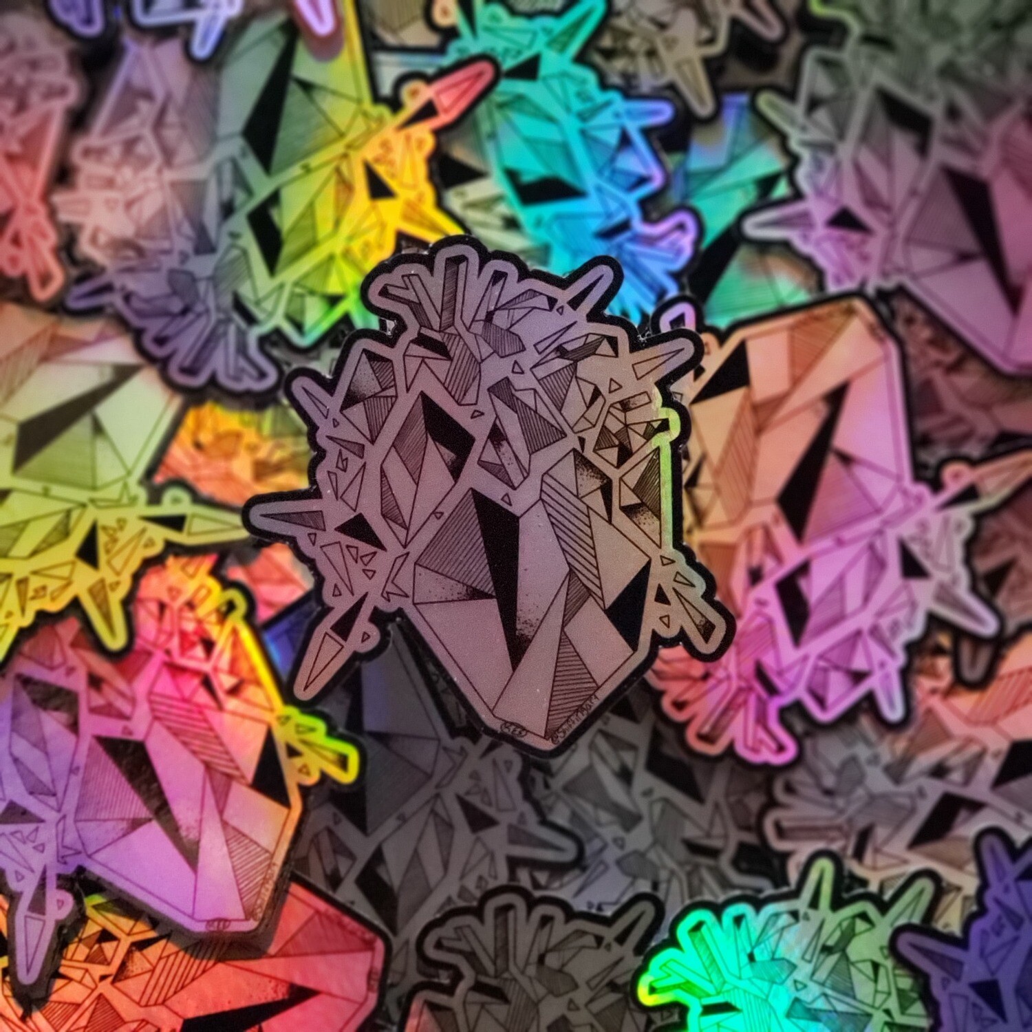 shattered heart (Holo Sticker)