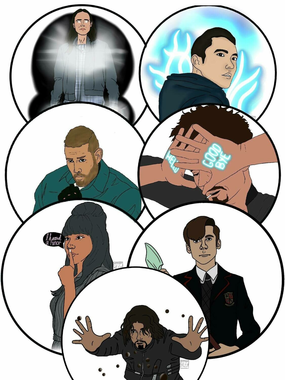 UA bundle pack (7 stickers)